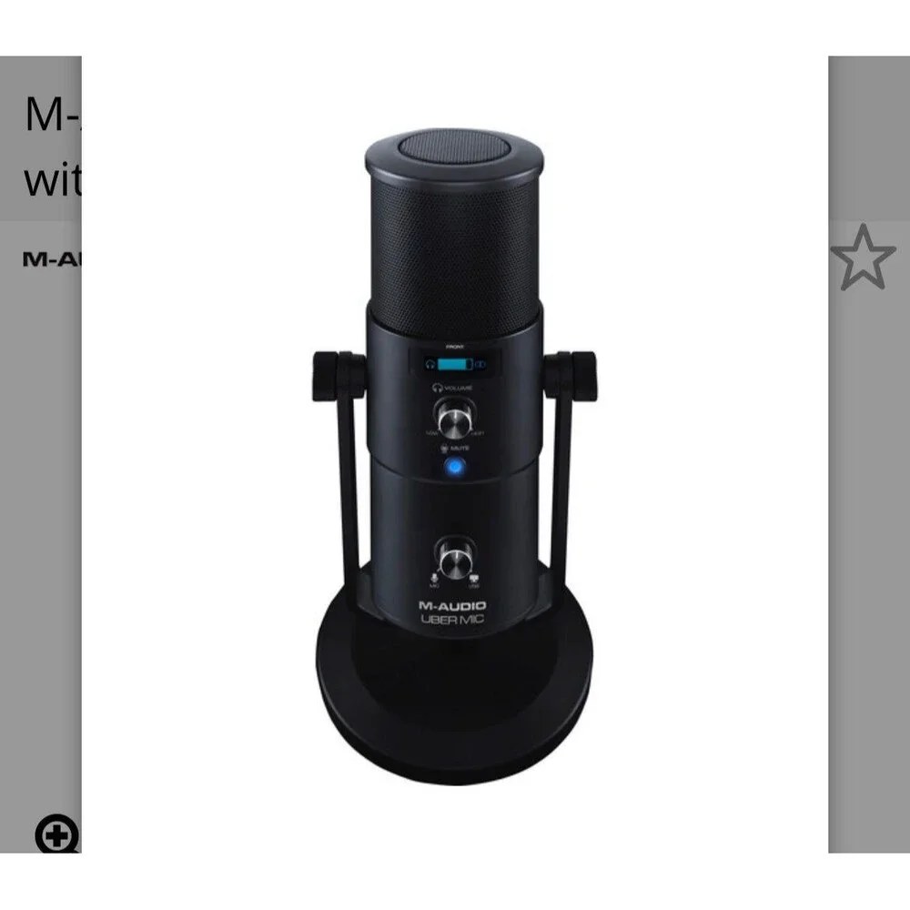 M-Audio Uber Mic USB Microphone with Headphone Output